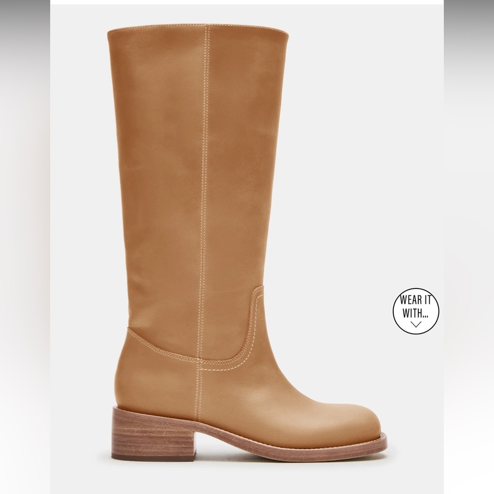 RIGGS BANANA LEATHER - WIDE CALF